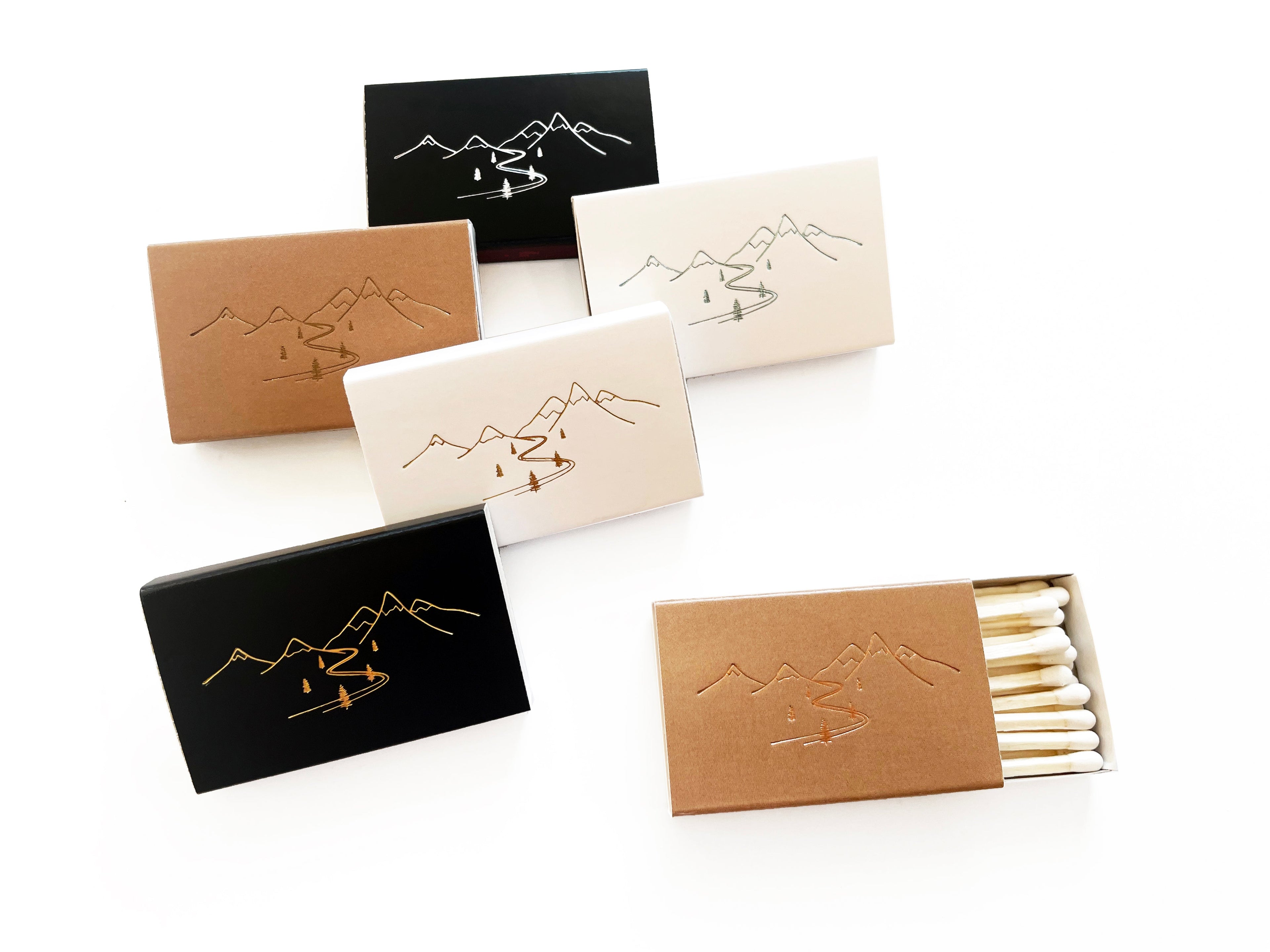 Snow Capped Mountains Matchbox | Hygge Gift | Cozy Candle Tool