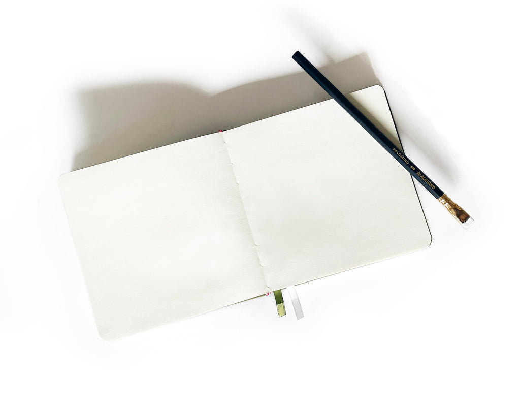 Noble Fir Tree Foil Embossed Square Linen Notebook