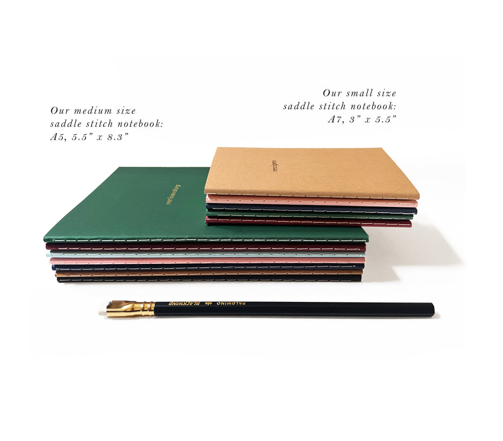 Blue Spruce Mini Saddle Stitch Notebook | Pine Tree Notebook