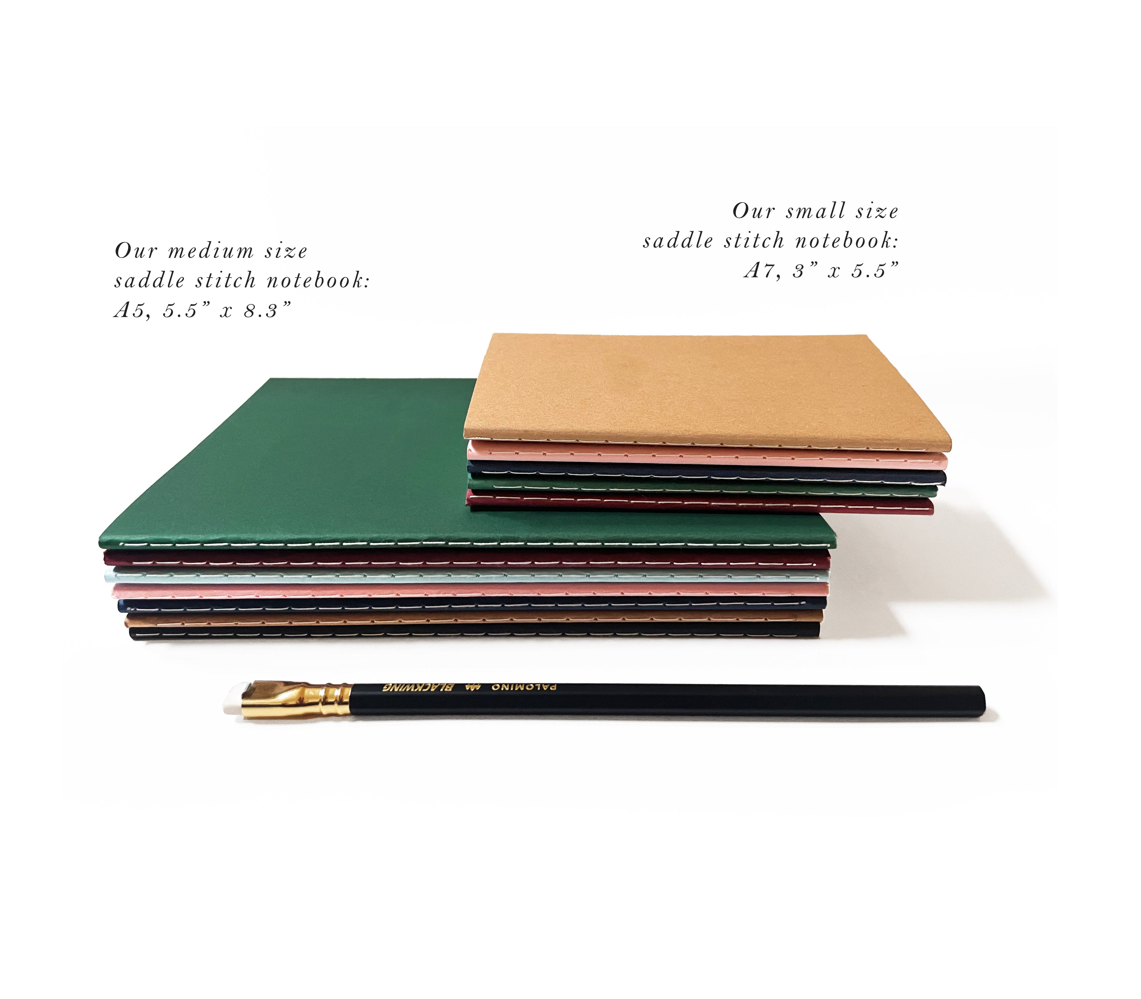 Blank Medium Saddle Stitch Note Book