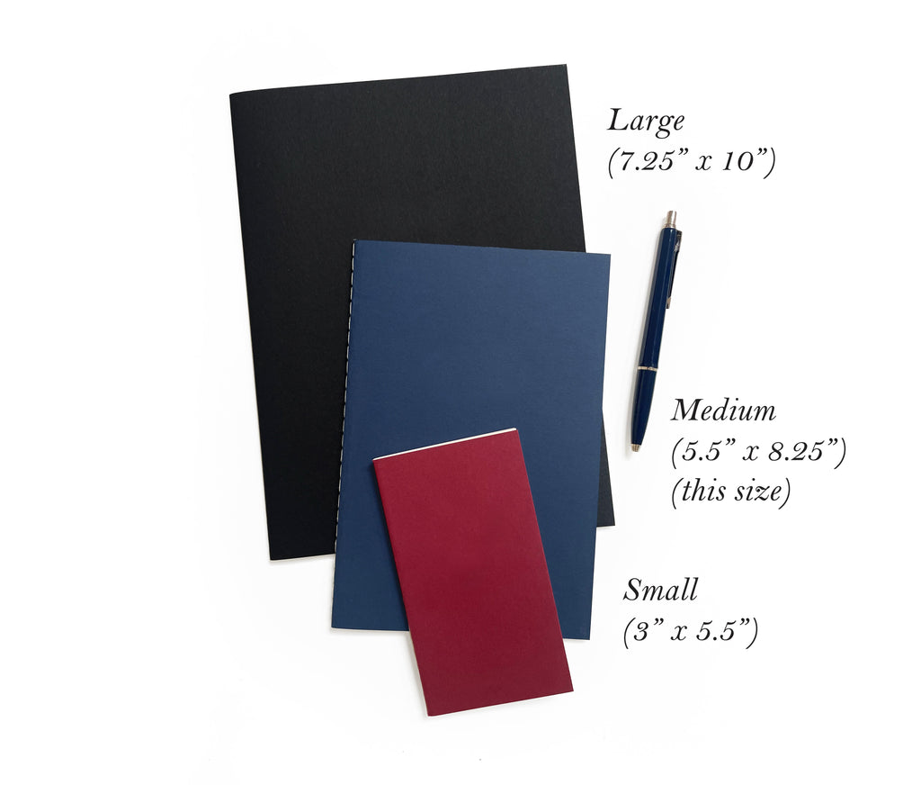 Blank Pocket Saddle Stitch Note Book
