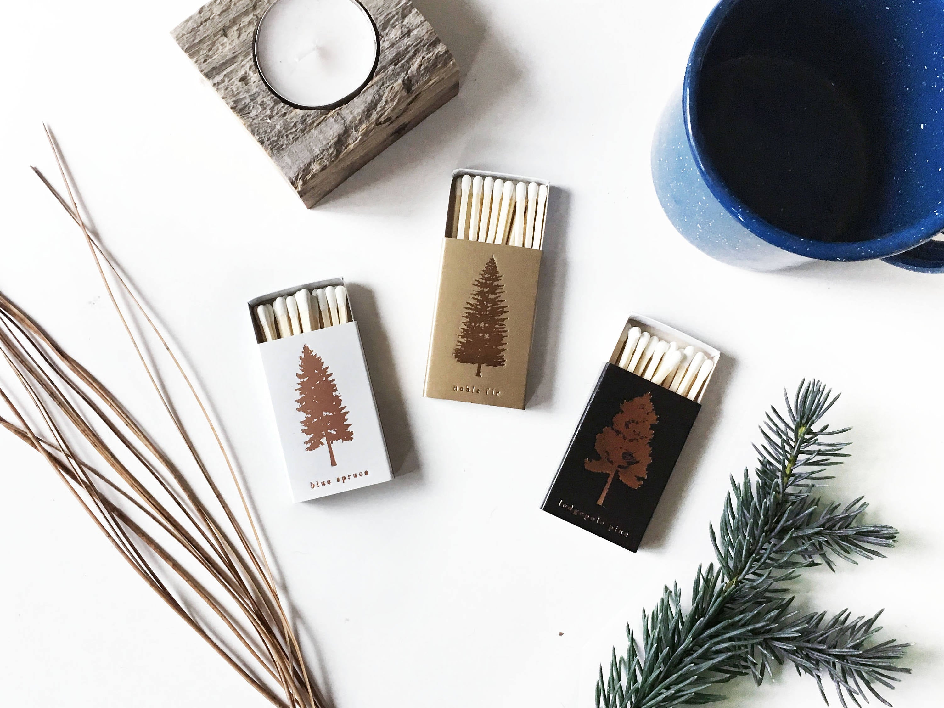 Lodgepole Pine Tree Matchbox