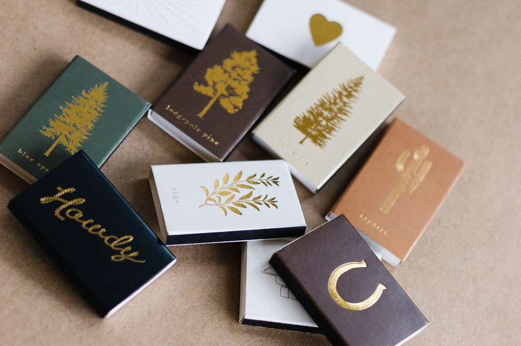 Blue Spruce Tree Matchbox