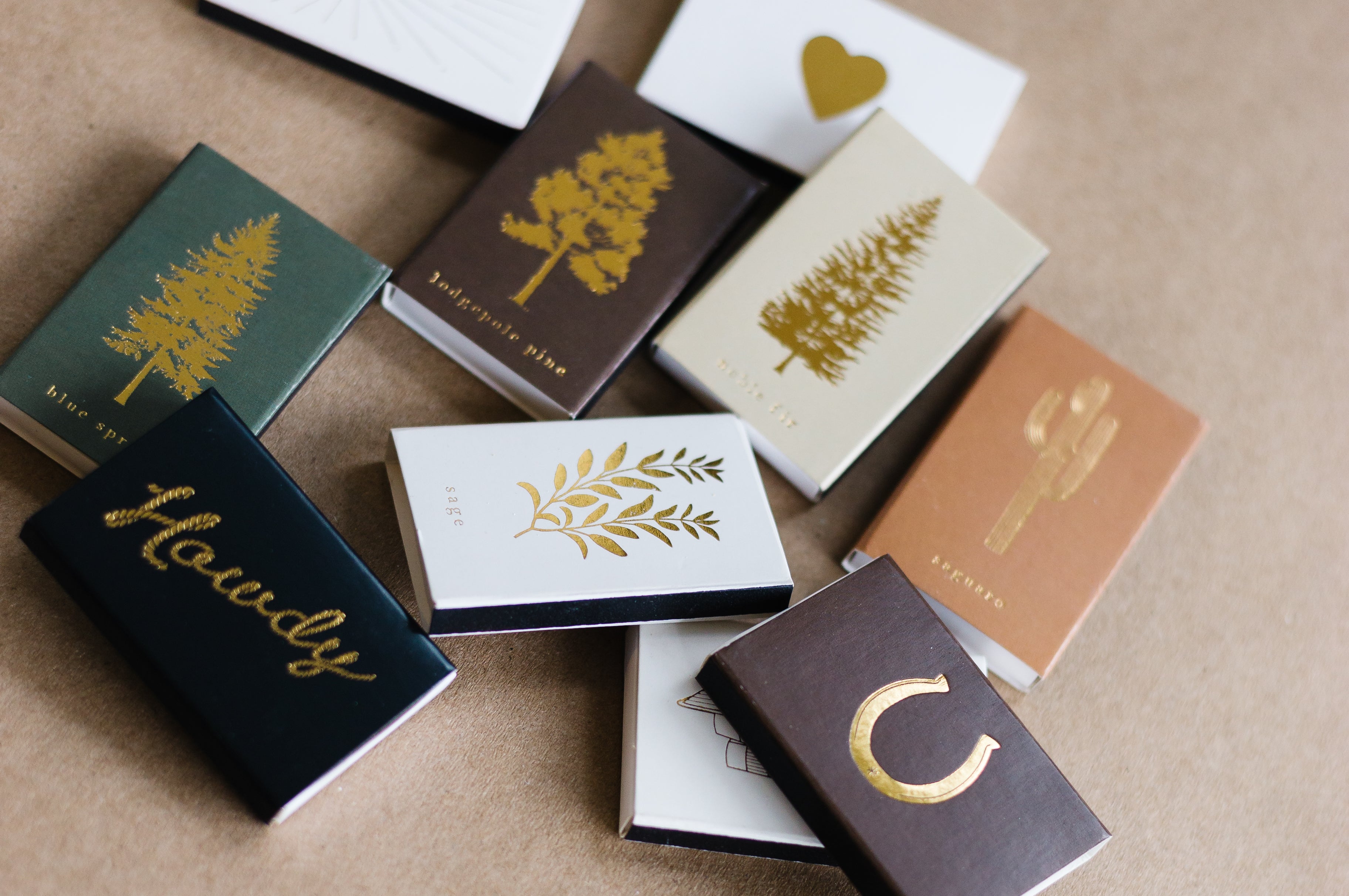 Blue Spruce Tree Matchbox